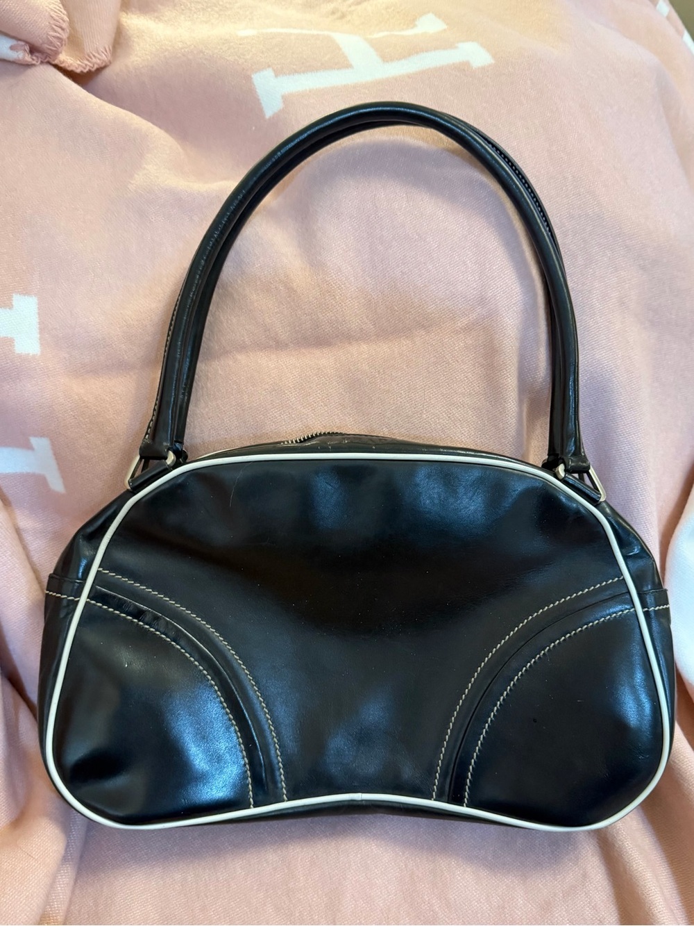 Prada⭐️Black vintage Leather Bowling Bag! Offers Always welcome!! - Picture 2 of 16